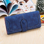 Stylish Matte Long Wallet Large Capacity