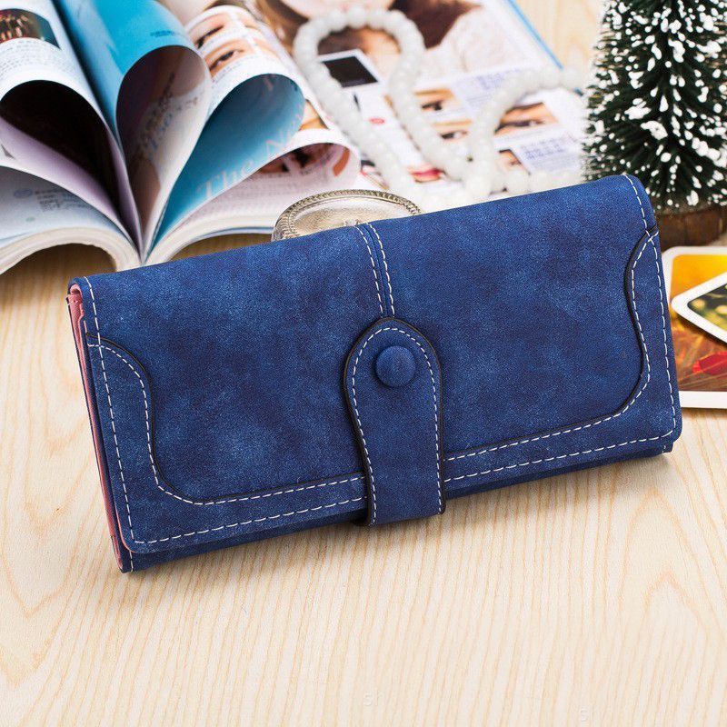 Stylish Matte Long Wallet Large Capacity