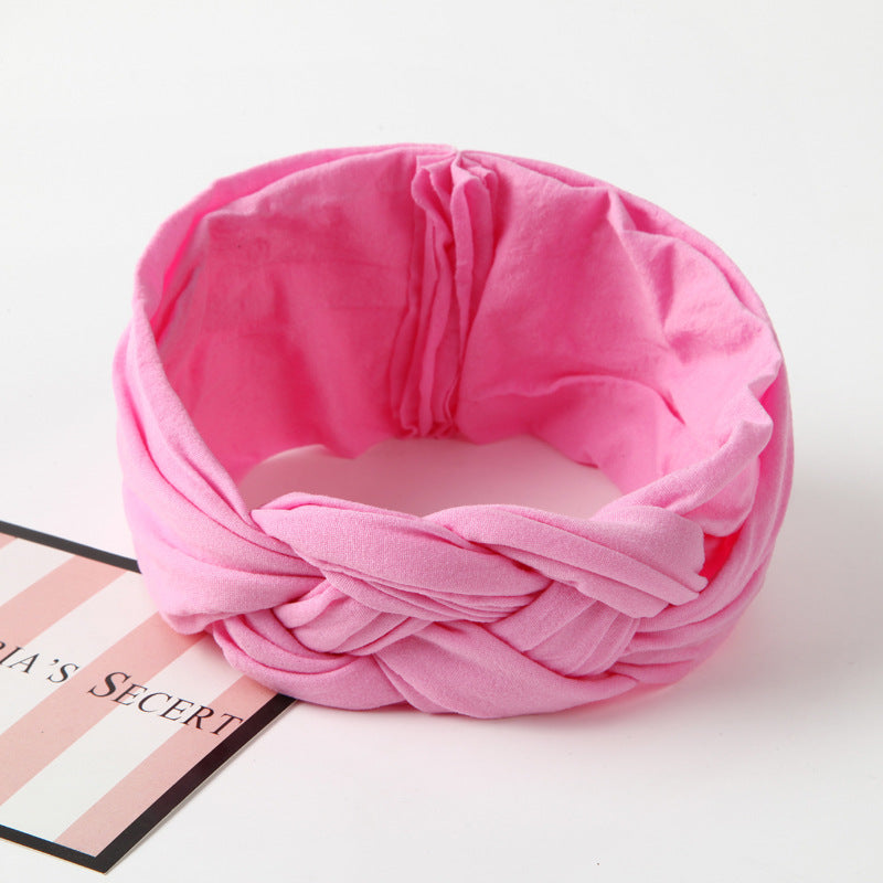 Nylon Headband Cross Chinese Knot Baby Hair