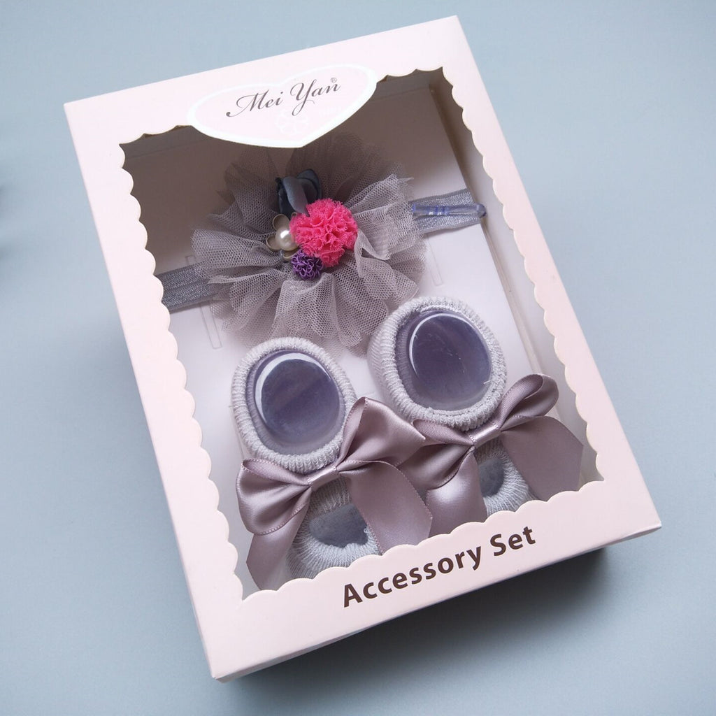 Baby Socks Headband Gift Box
