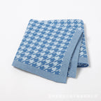 Houndstooth Knitted Baby Blanket