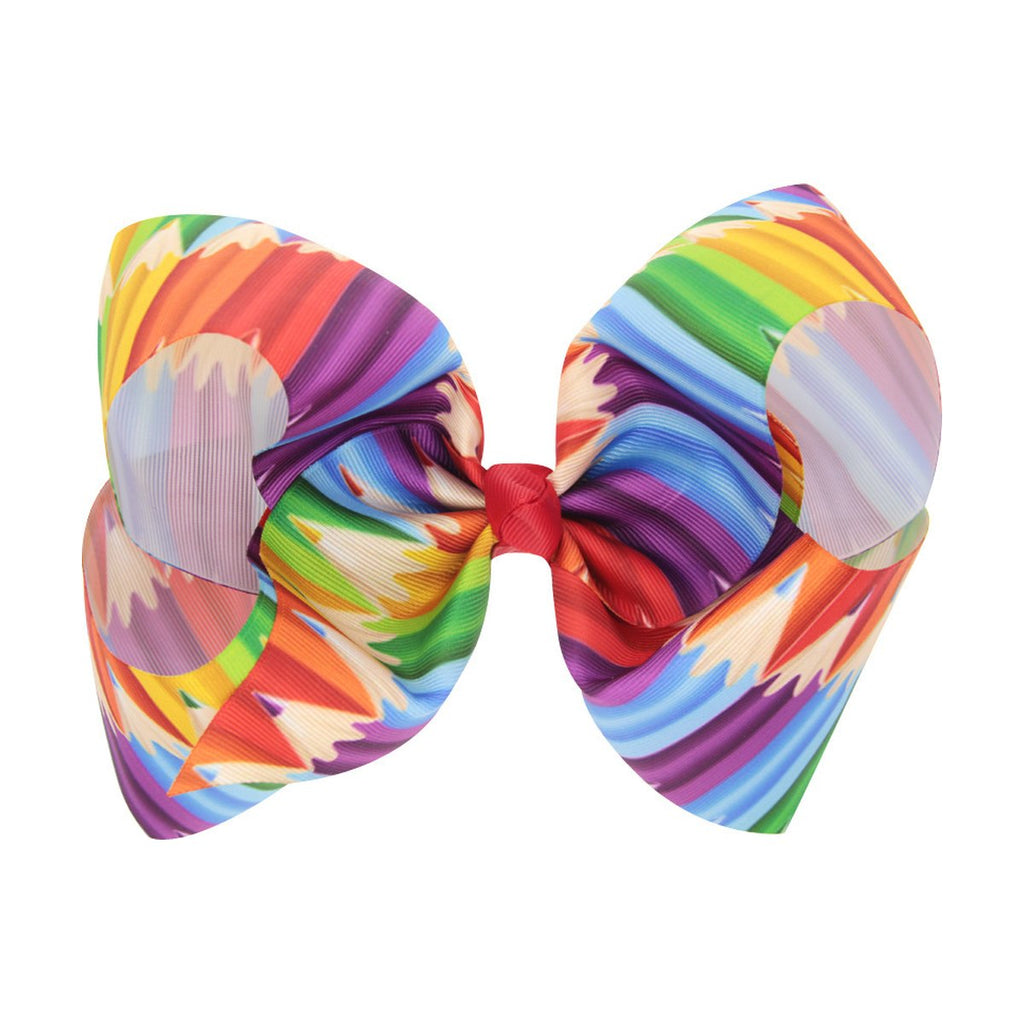 8 Inch Kids Big Bow Bronze Heart