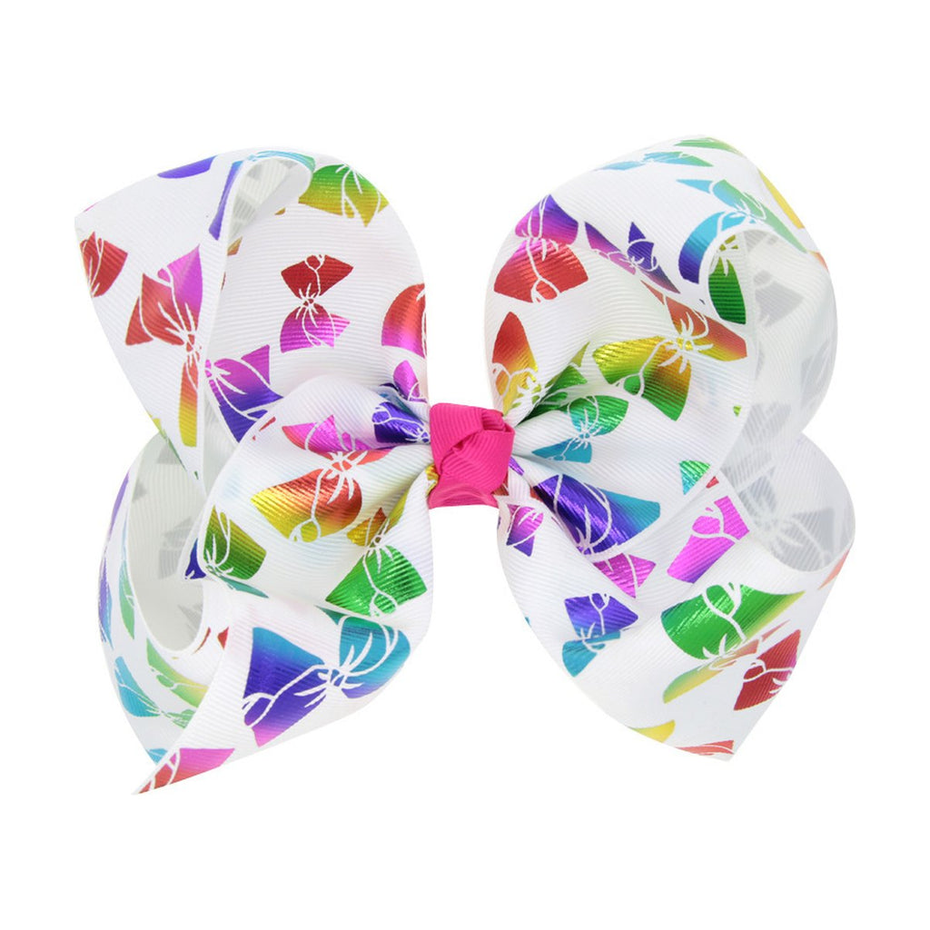 8 Inch Kids Big Bow Bronze Heart