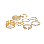 8-Piece Sparkle Ring Set
