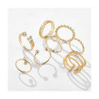 8-Piece Sparkle Ring Set