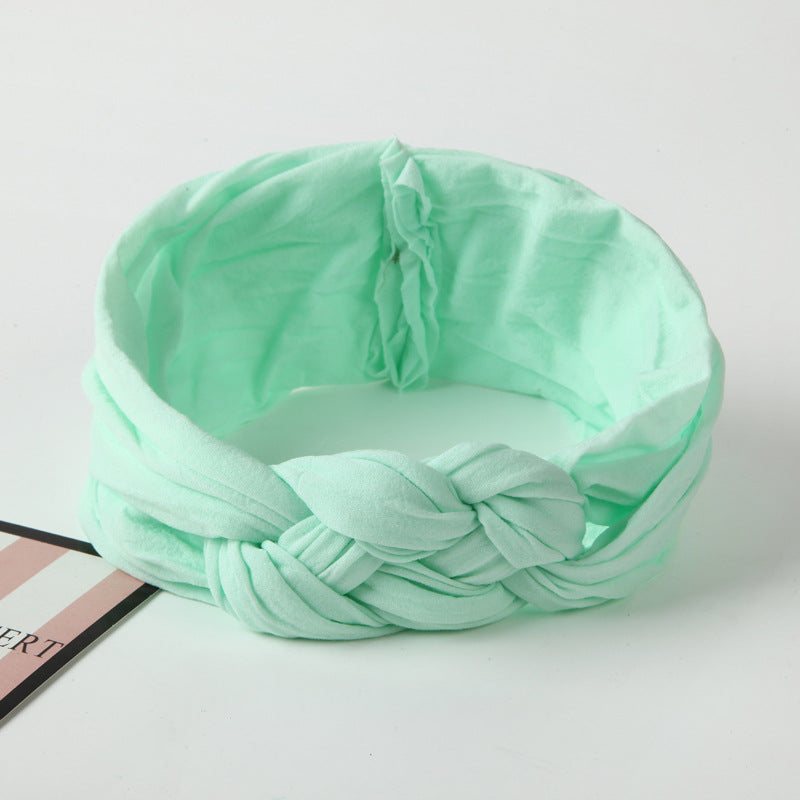 Nylon Headband Cross Chinese Knot Baby Hair