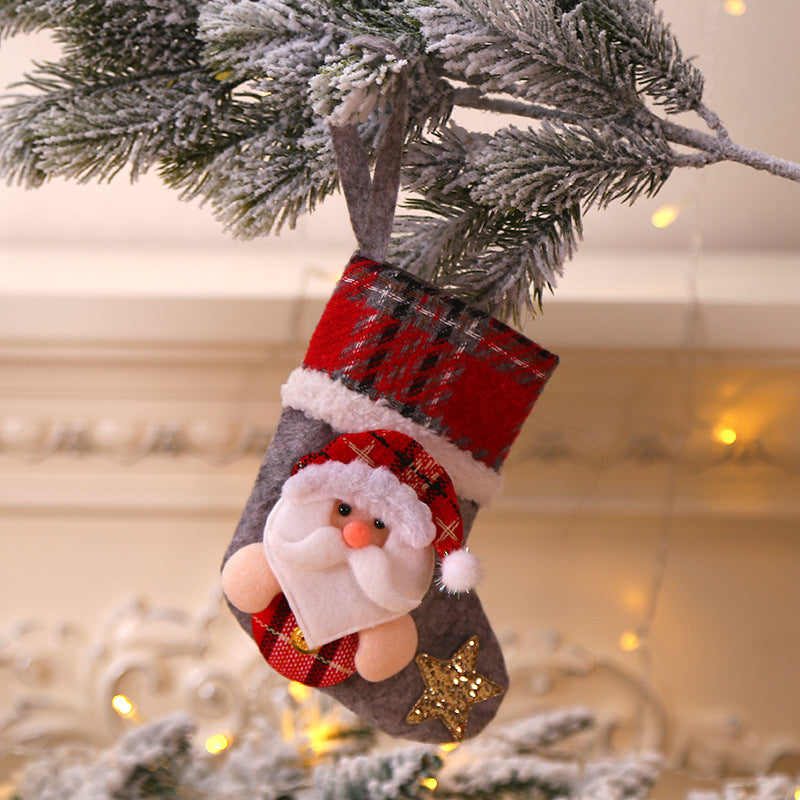 Plaid Christmas Socks