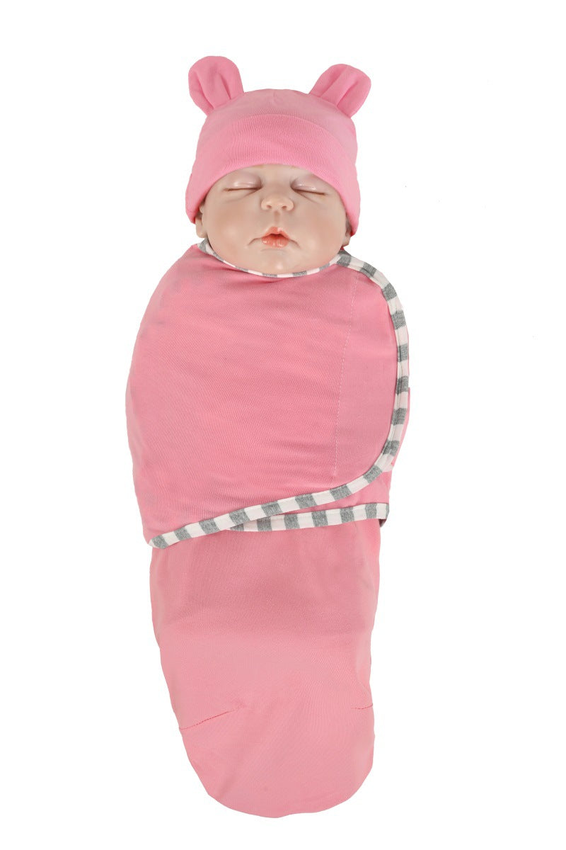 Newborn Swaddle Wrap & Hat Set