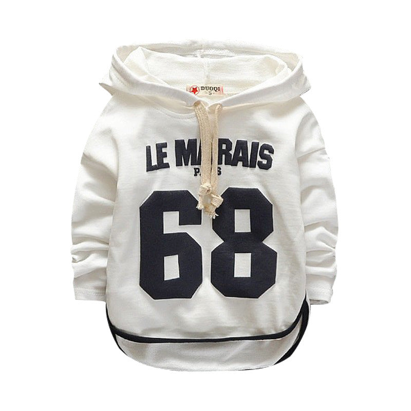 Cartoon Casual Digital Print Baby Hoodie