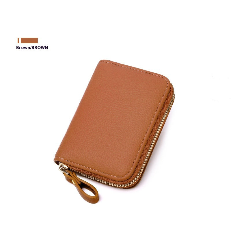 Anti-theft Swiping Expanding Card Holder Multifunctional Zipper