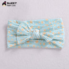 Children's Wide-brimmed Elastic Bow Baby Printed Headband