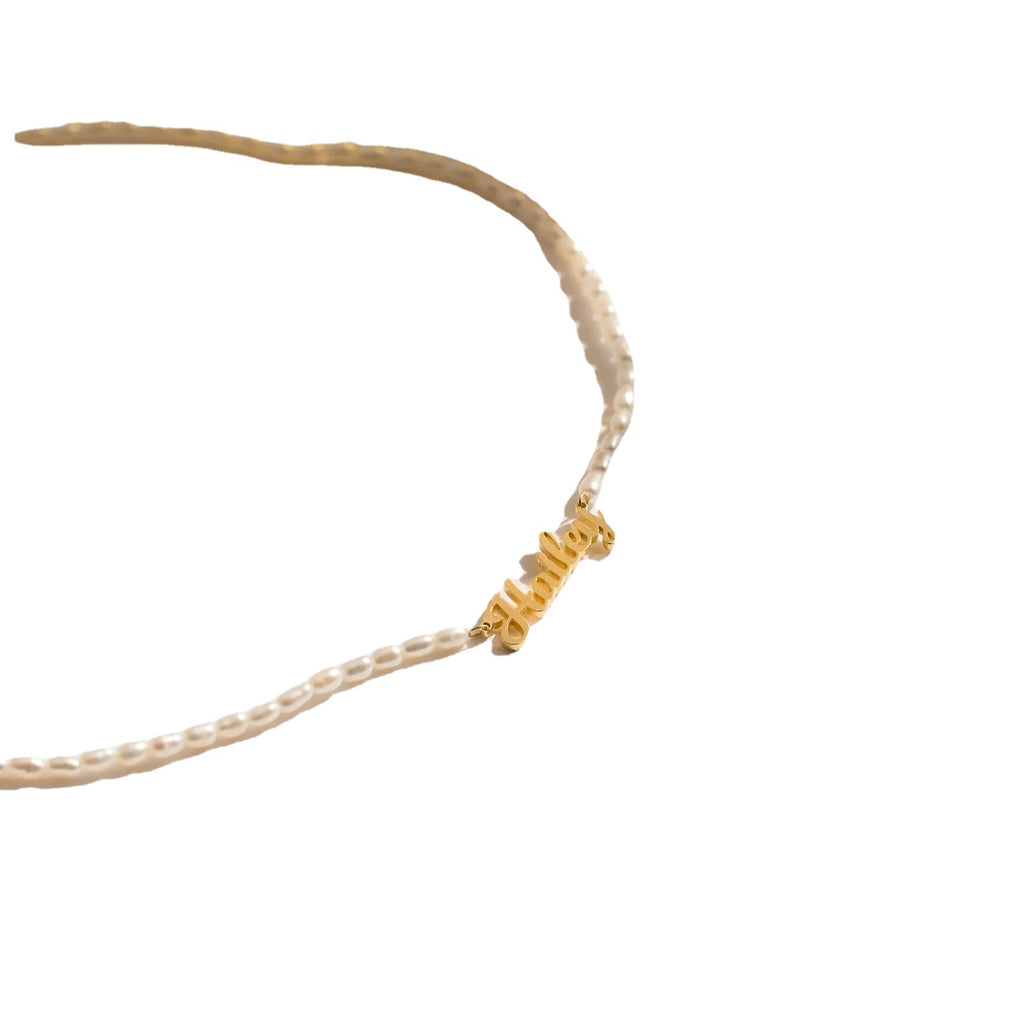Personalised Pearl Name Necklace
