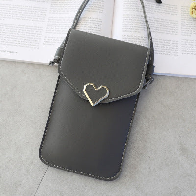 Love Buckle Mobile Phone Bags Transparent Touch