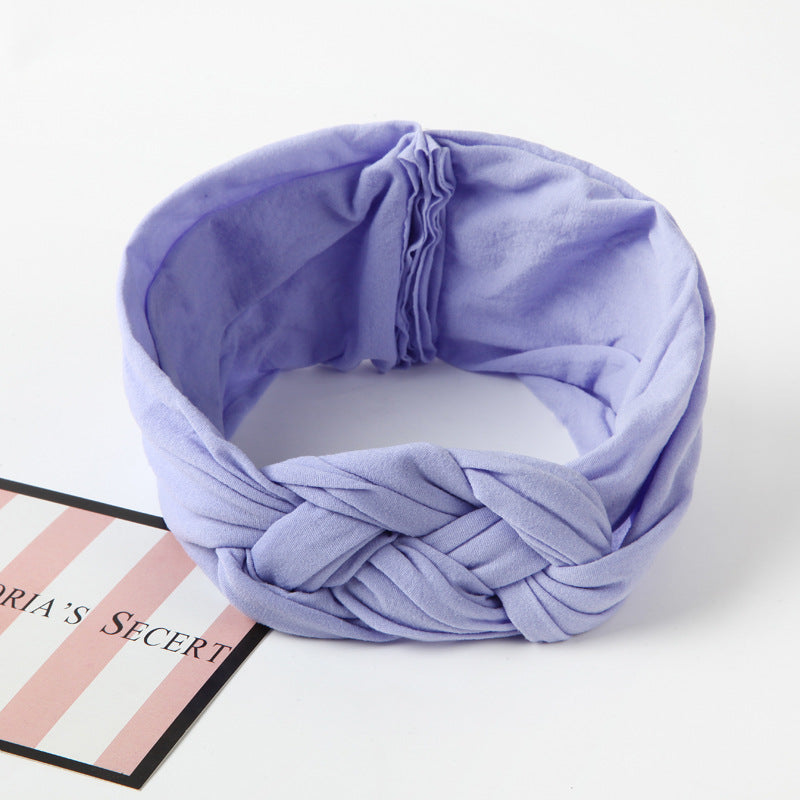Nylon Headband Cross Chinese Knot Baby Hair