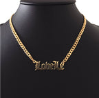 Personalised Curb Chain Name Necklace