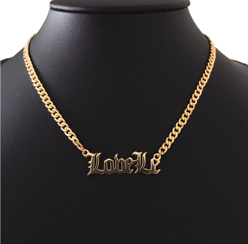 Personalised Curb Chain Name Necklace