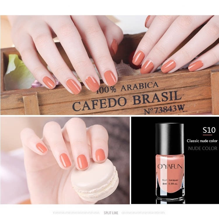 O'YAFUN Nude Peel-Off Nail Polish – 30 Shades