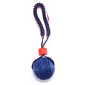 Dog Ball Rope Toy On Medium Small