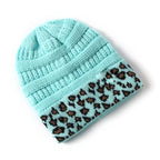 Beanie Warm Leopard Print Knitted Hat