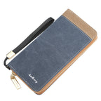 Vintage Canvas Clutch Bag Zipper