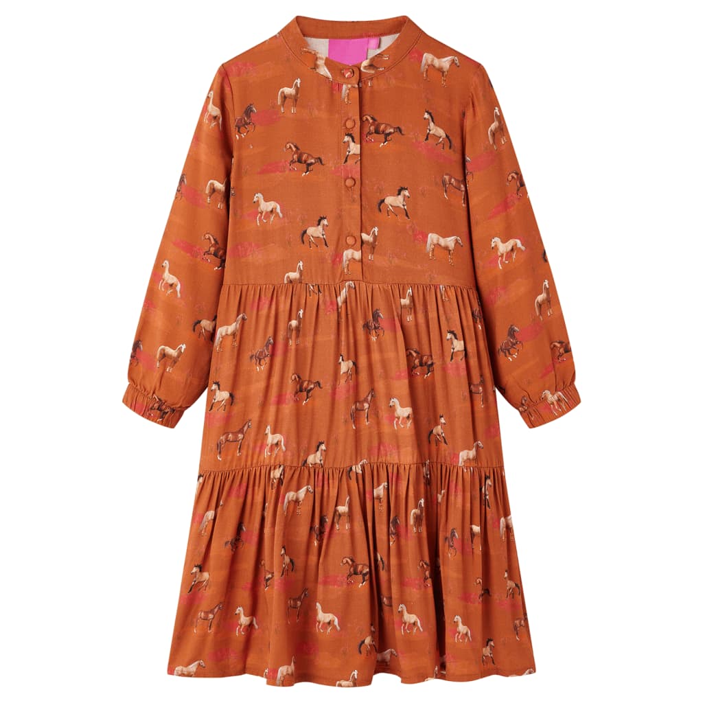 Girls' Horse Print Dress