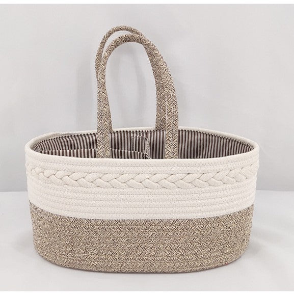 Diaper Caddy Organizer Large Cotton Rope Nursery