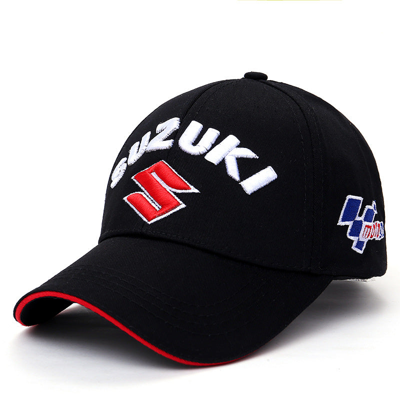 Embroidered Motorcycle Baseball Cap