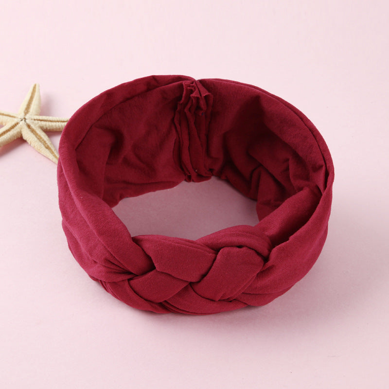 Nylon Headband Cross Chinese Knot Baby Hair
