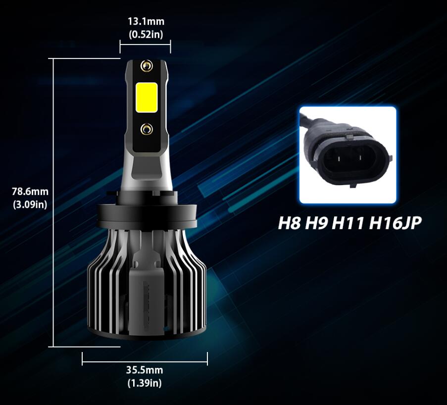 Car LED Headlight Bulbs 6000k Auto Headlamp
