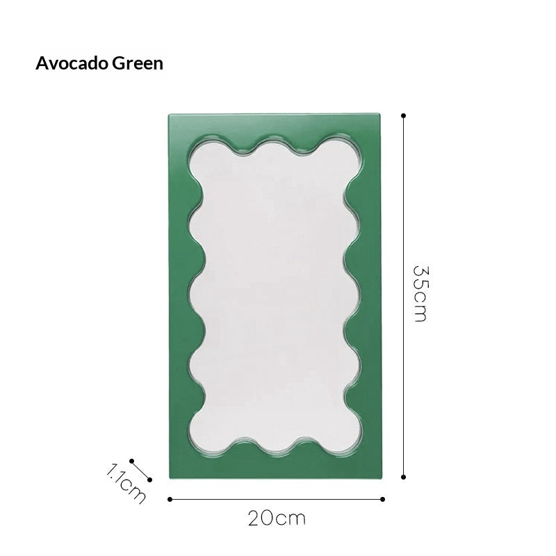 Square Wave Pattern Vanity Mirror Wall Entryway