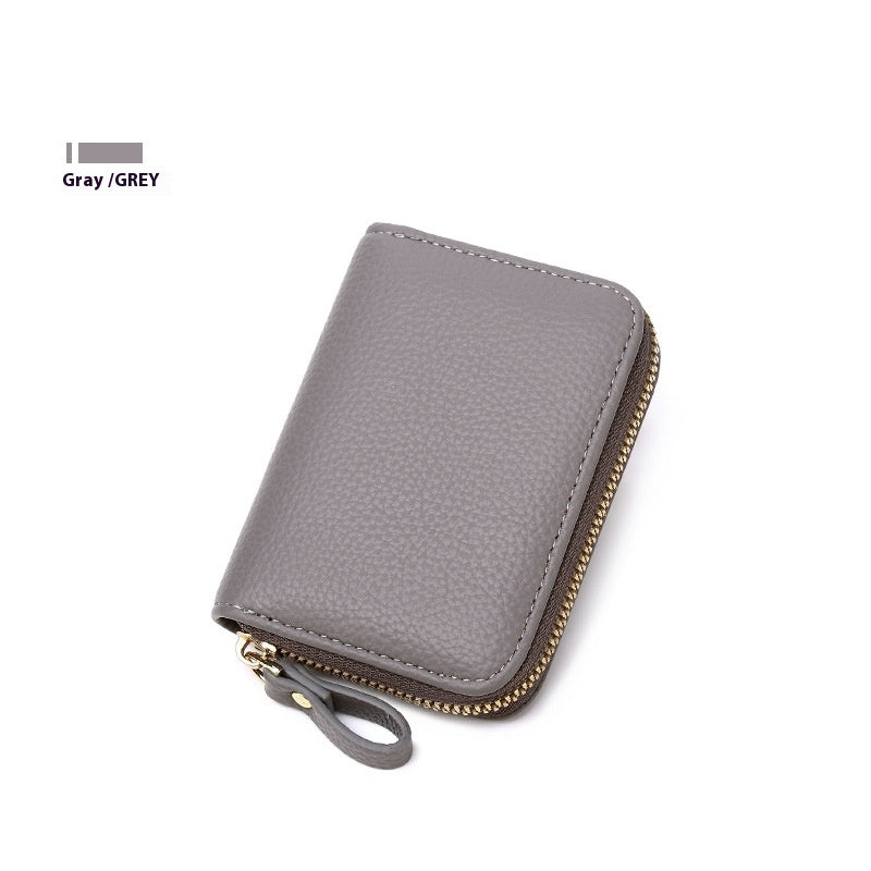 Anti-theft Swiping Expanding Card Holder Multifunctional Zipper