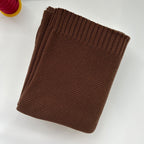 Knitted Cotton Swaddle with Overlock Edge