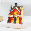 Light-Up Resin Christmas House