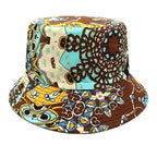 Geometric Bucket Hat Color Matching Printing Double-sided