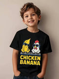 Rabbit-print Cartoon Kids T-shirt