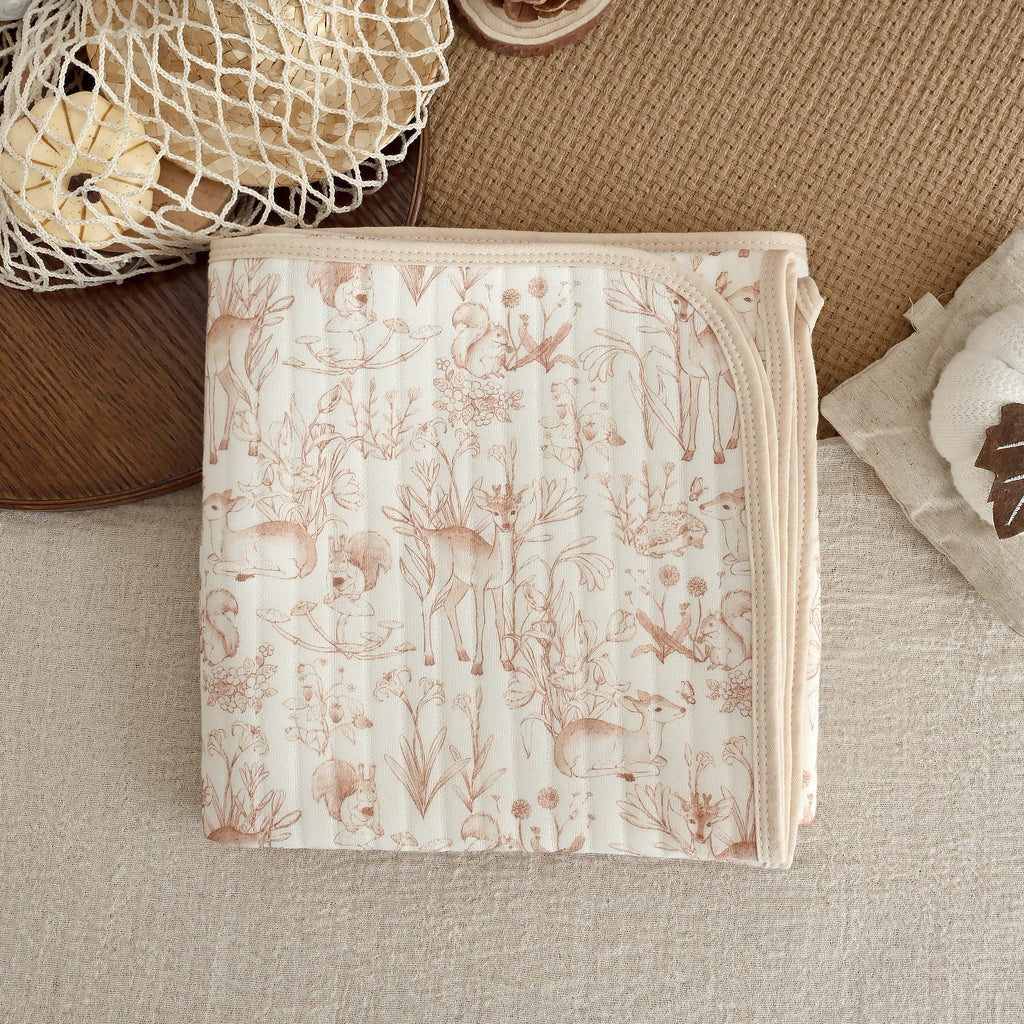 Quilted Cotton Swaddle Blanket