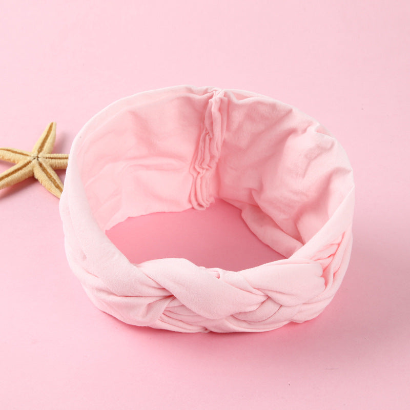 Nylon Headband Cross Chinese Knot Baby Hair