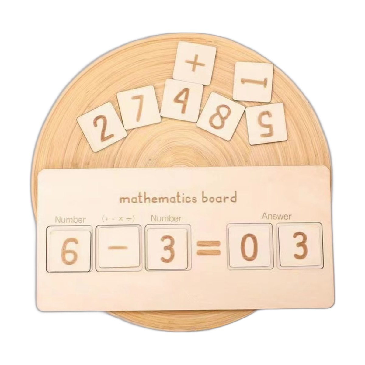 Abacus Puzzle Montessori Educational Toy Young Childrenearlylearning