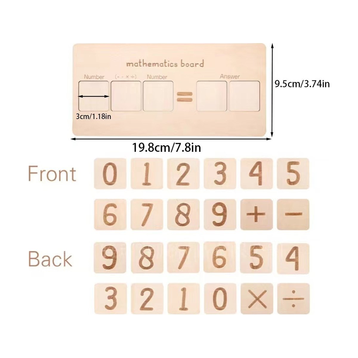 Abacus Puzzle Montessori Educational Toy Young Childrenearlylearning