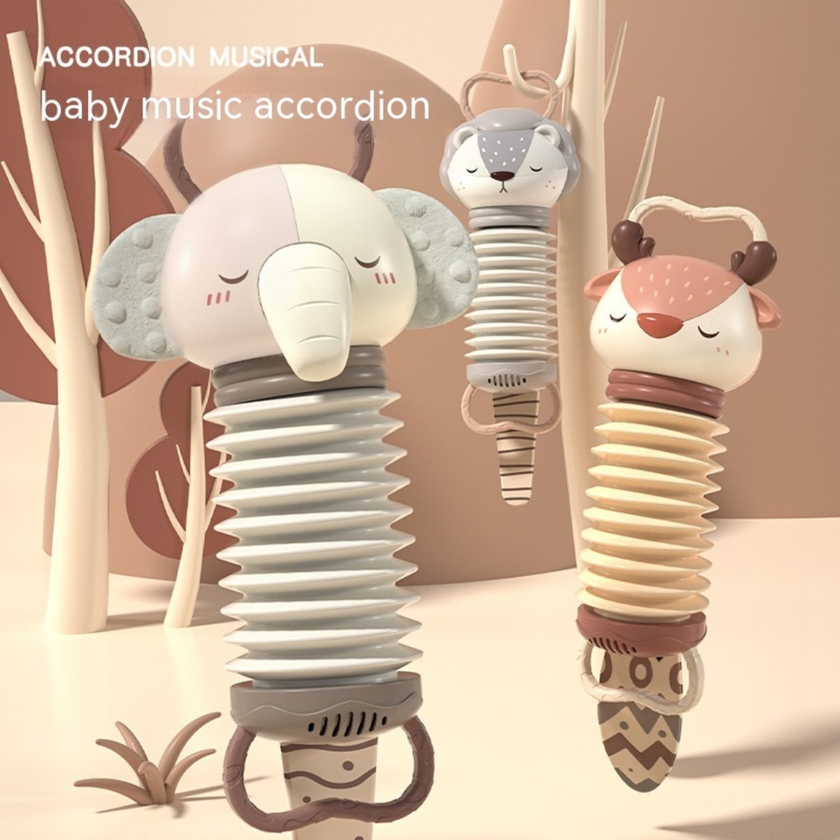 Accordion Animal Pull Toy