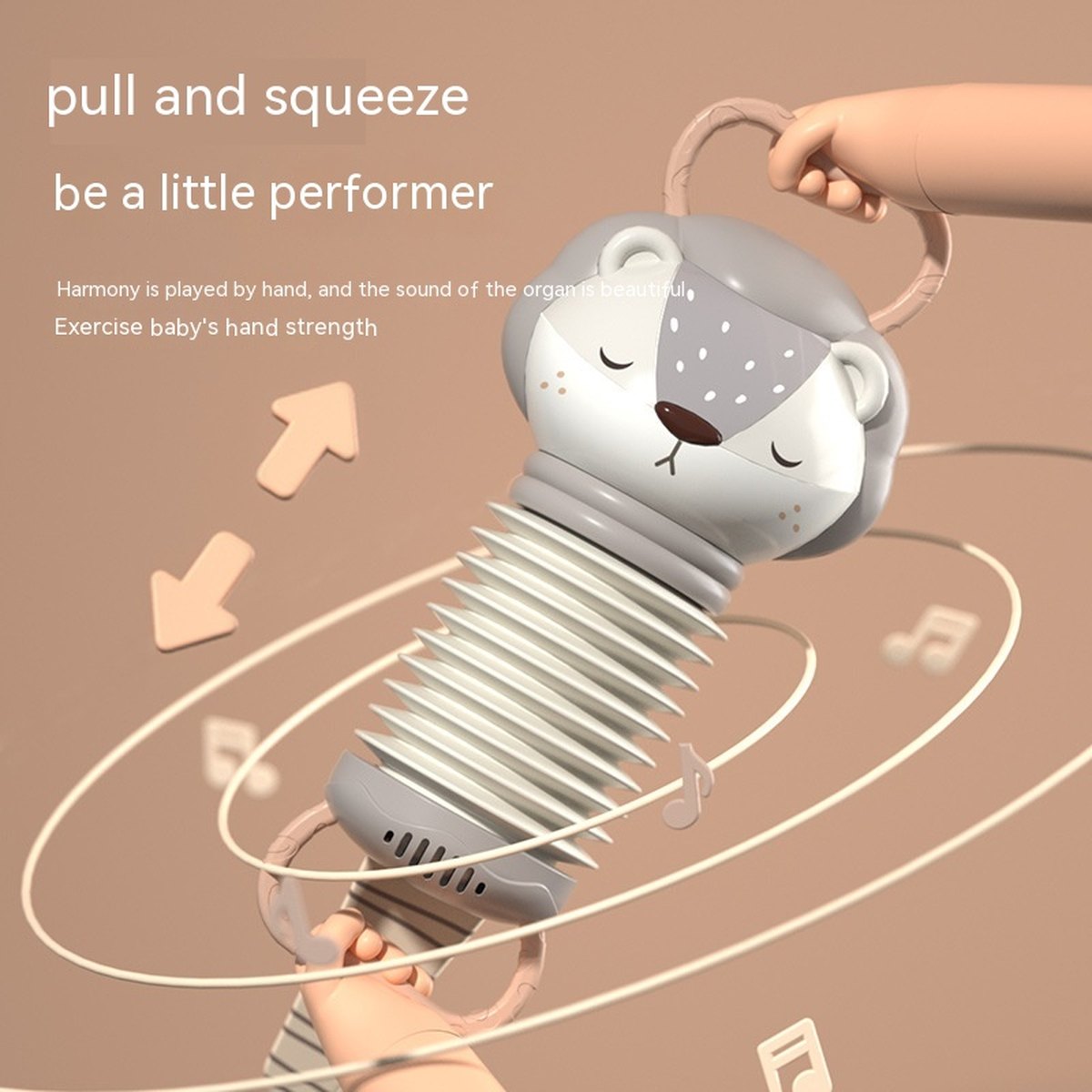 Accordion Animal Pull Toy
