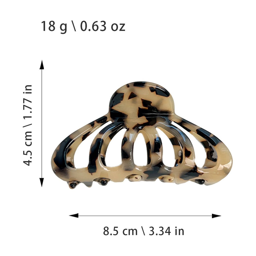 - Acetate Lantern Hair Clip Pumpkin-shaped Claw
