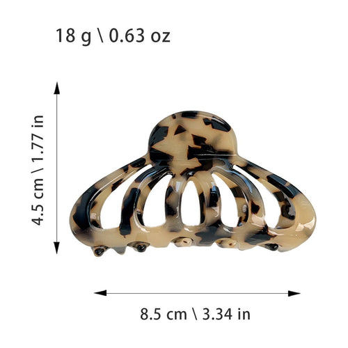 - Acetate Lantern Hair Clip Pumpkin-shaped Claw