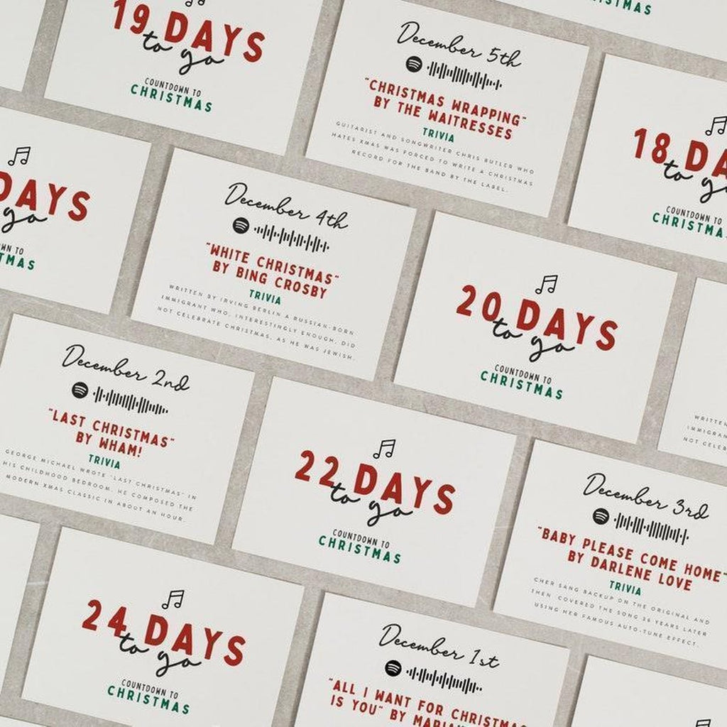 Advent Countdown Greeting Card Calendar