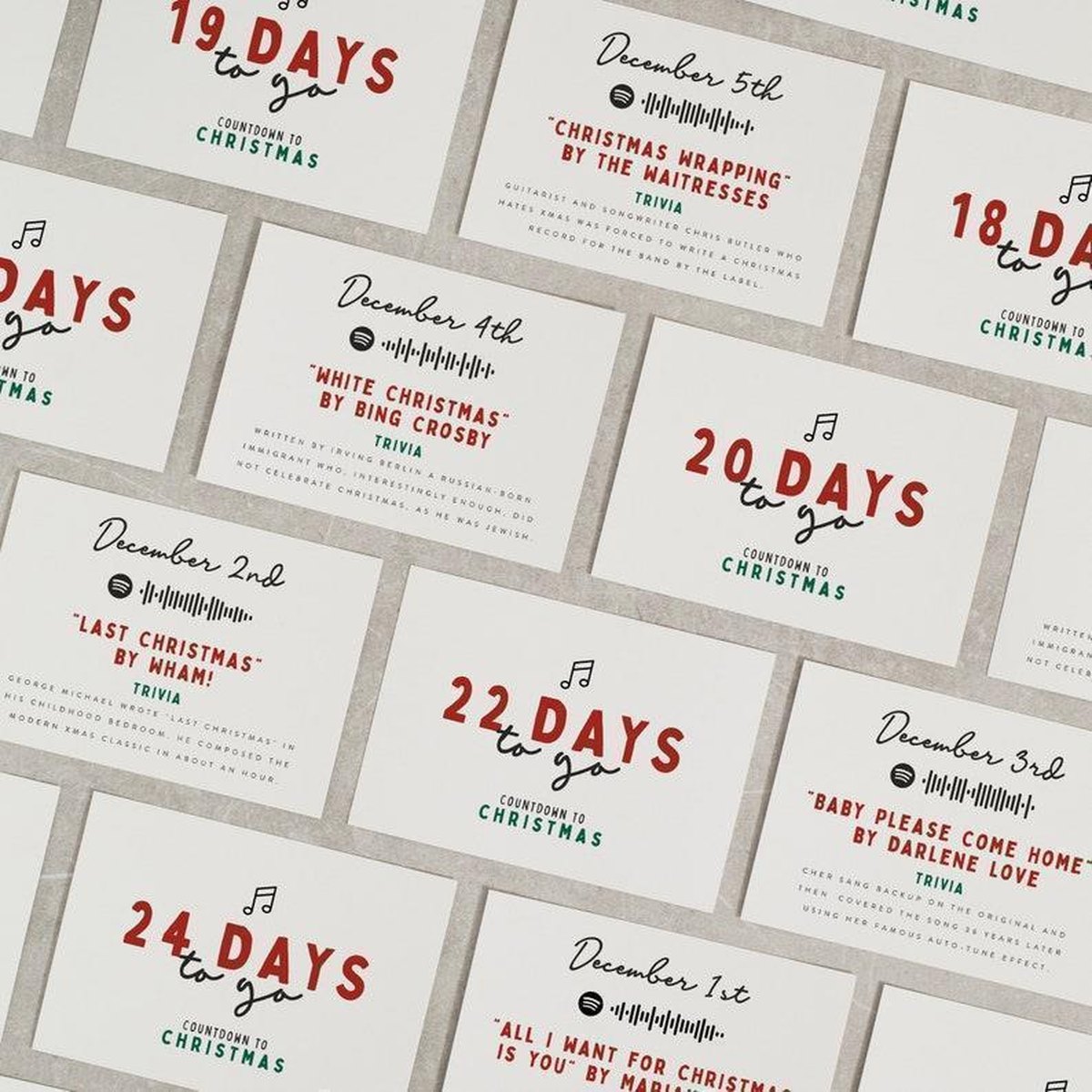 Advent Countdown Greeting Card Calendar
