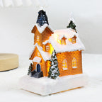 Light-Up Resin Christmas House