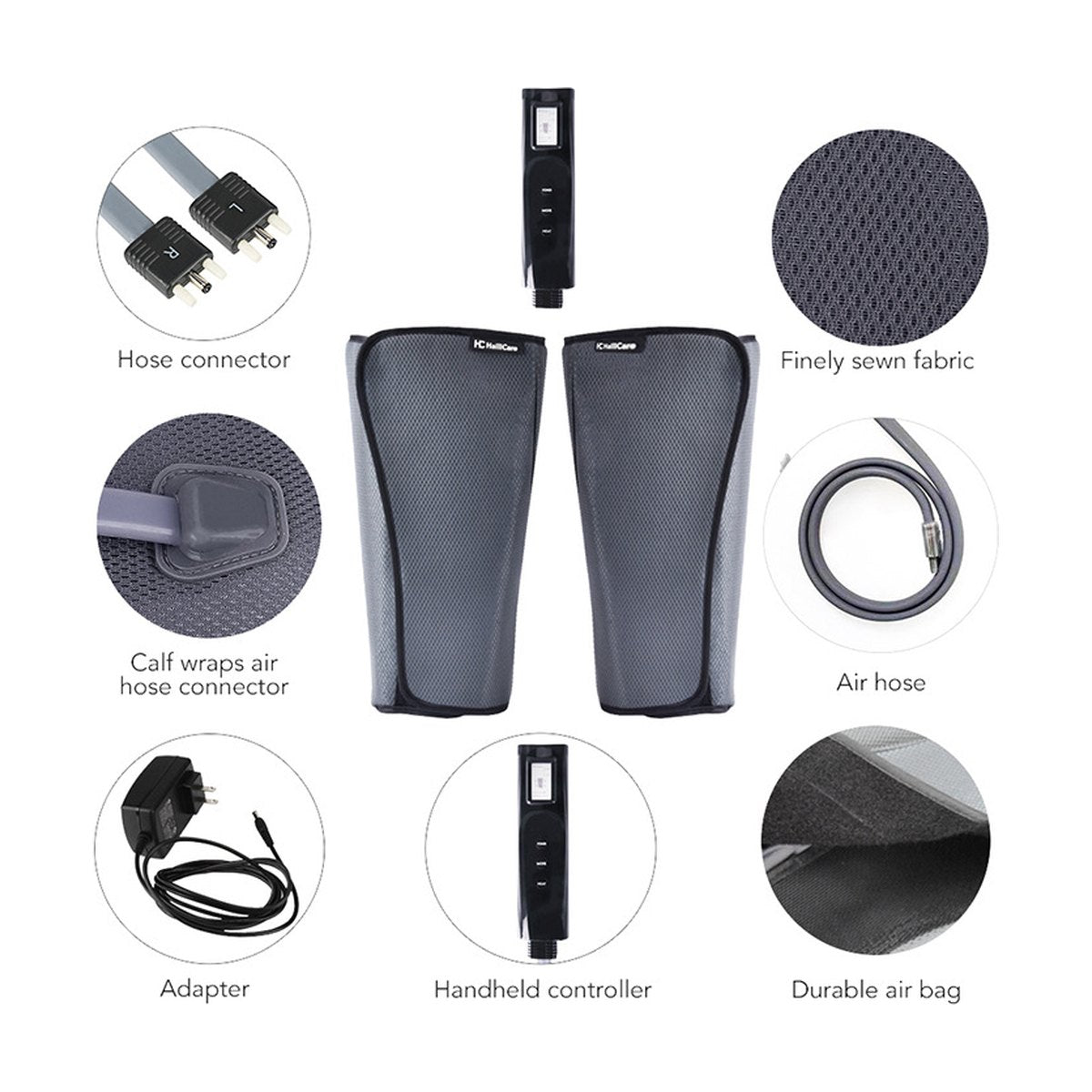 Air Compression Leg Massager with Heat
