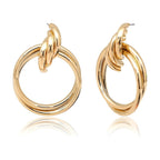 Alloy Hoop Earrings