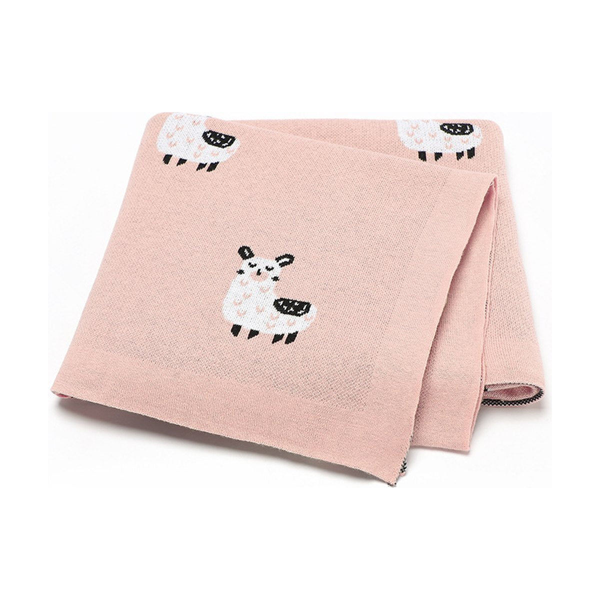 Alpaca Knitted Baby Blanket