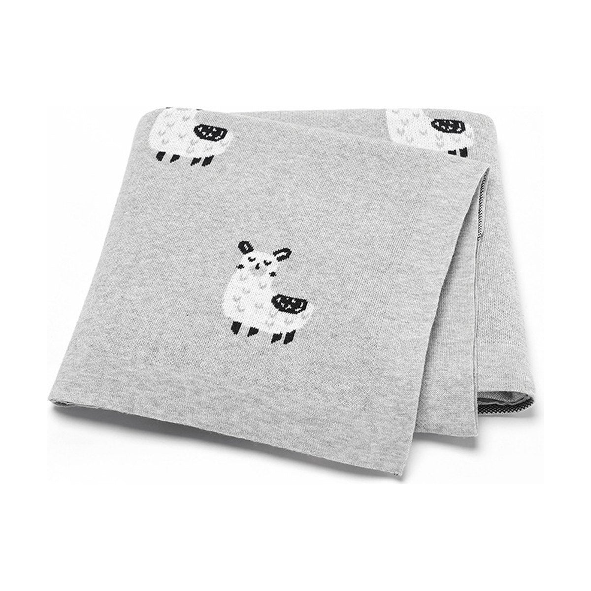 Alpaca Knitted Baby Blanket